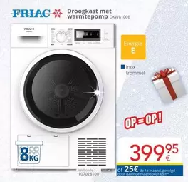 De - Droogkast met warmtepomp DKW8100E