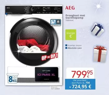 París - Droogkast met warmtepomp