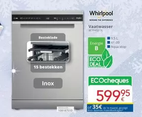 Whirlpool - Vaatwasser W7FHS51X