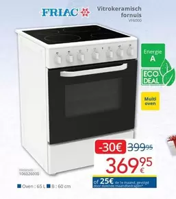 De - Vitrokeramisch fornuis VF6000