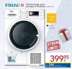 De - Sèche-linge avec pompe à chaleur DKW8T0DE