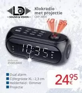 Klokradio met projectie CRP-3000