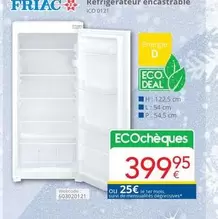 De - Refrigerateur encastrable ICO 0121