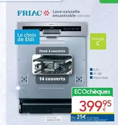 De - Lave-vaisselle encastrable