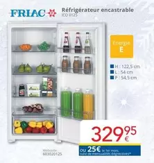 De - Réfrigérateur encastrable ICO 0125