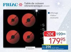 De - Table de cuisson vitrocéramique VKV6001