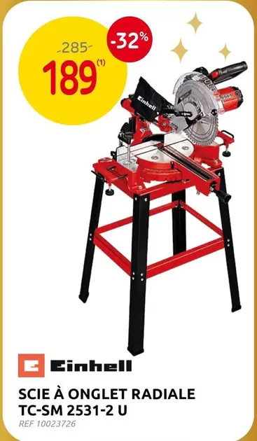 SCIE À ONGLET RADIALE TC-SM 2531-2 U