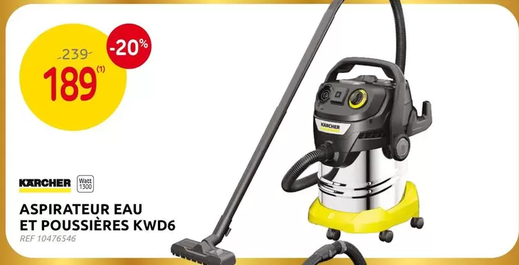 Karcher - ASPIRATEUR EAU ET POUSSIÈRES KWD6