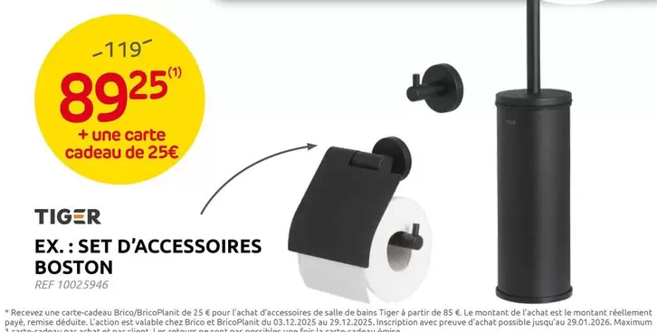 Tiger - EX.: SET D'ACCESSOIRES BOSTON