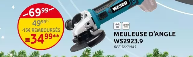 MEULEUSE D'ANGLE WS2923.9