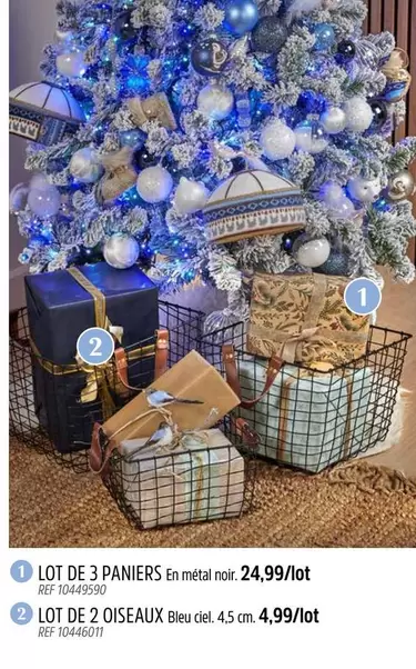 De - LOT DE 3 PANIERS
