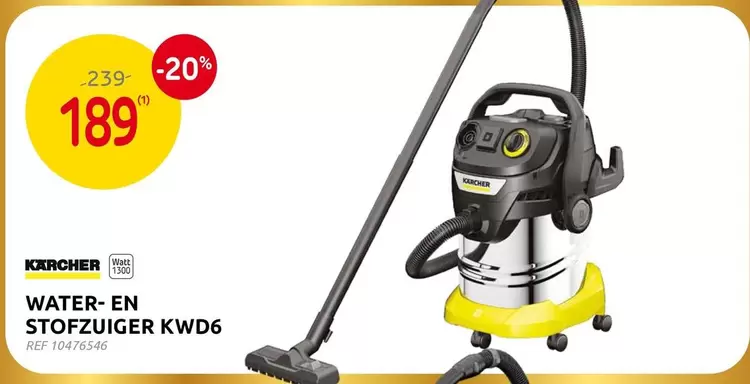 Karcher - WATER- EN STOFZUIGER KWD6