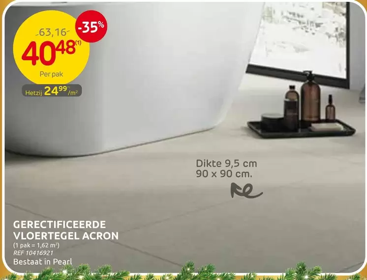 Pearl - GERECTIFICEERDE VLOERTEGEL ACRON
