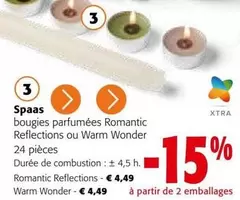 De - bougies parfumées Romantic Reflections ou Warm Wonder