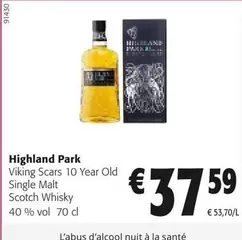 Park - Viking Scars 10 Year Old Single Malt Scotch Whisky