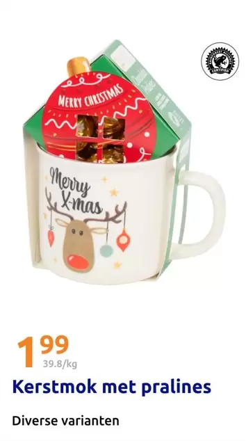 Kerstmok met pralines