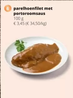 Parelhoenfilet Met Portoroomsaus