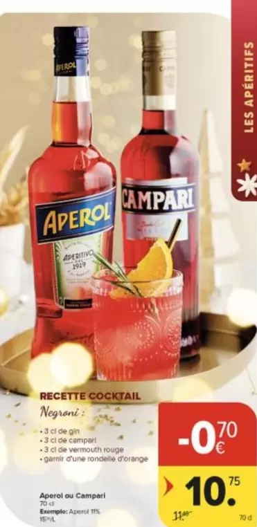 De - Aperol ou Campari