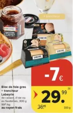 De - Bloc de foie gras + trancheur
