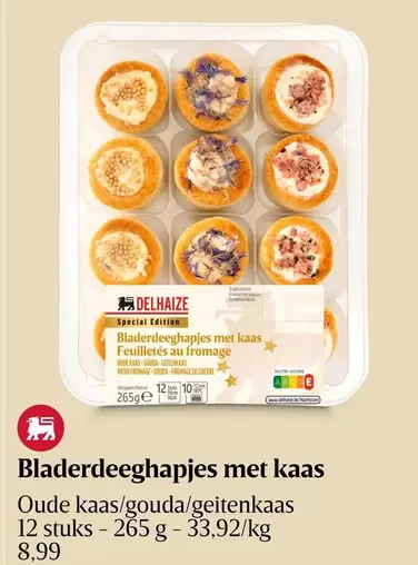 De - Bladerdeeghapjes met kaas