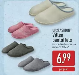 Vilten pantoffels