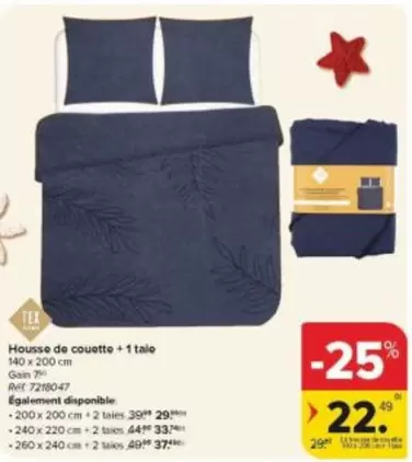 De - Housse de couette + 1 tale