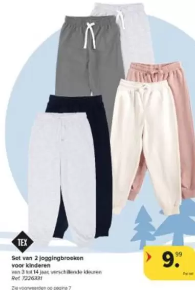 Set van 2 joggingbroeken voor kinderen