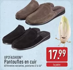 Pantoufles en cuir