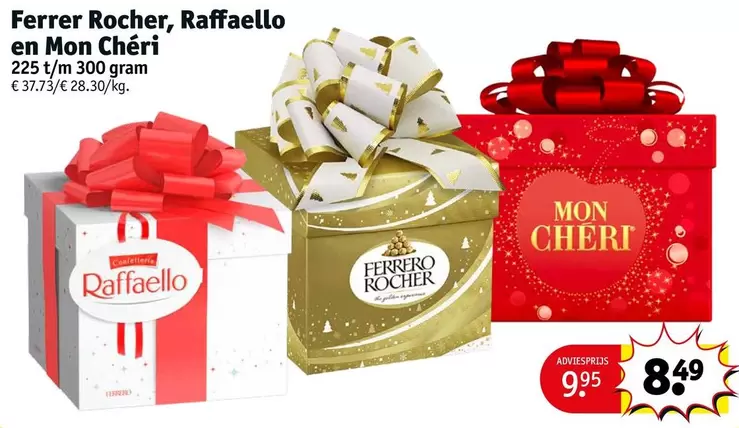 Rocher, Raffaello en Mon Chéri