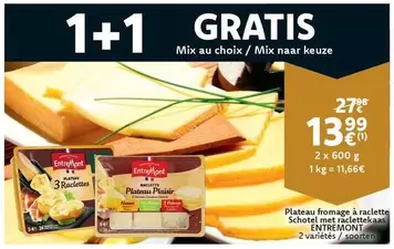Mix - Plateau fromage à raclette