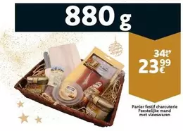 Panier festif charcuterie