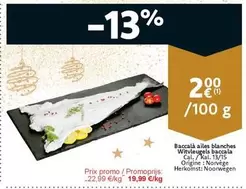 Baccalà alles blanches Witvleugels baccala