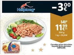 Crevettes grises épluchées