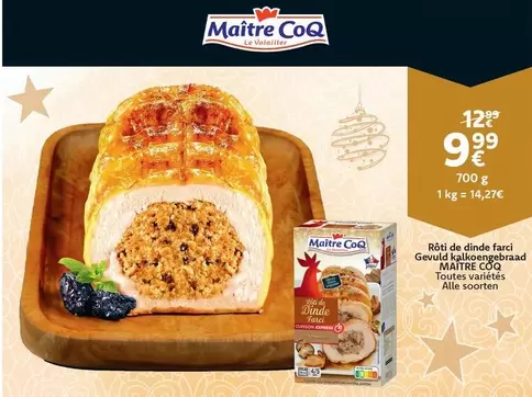 De - Roti de dinde farci Gevuld kalkoengebraad