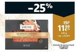 De - Emincés de saumon fumé aux graines