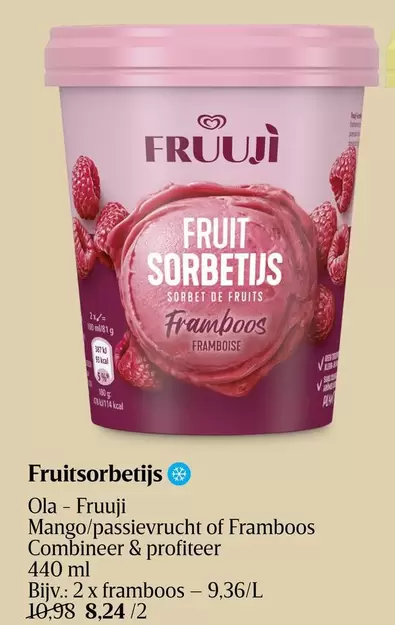 De - Fruitsorbetijs