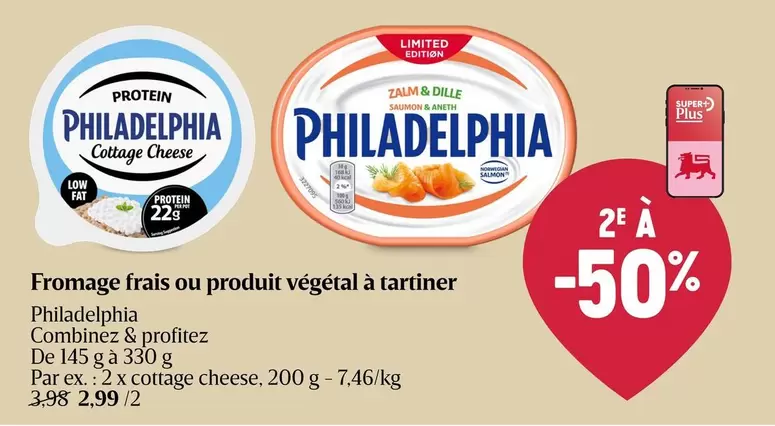De - Fromage frais ou produit végétal à tartiner