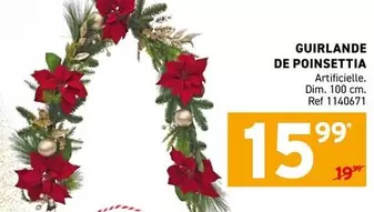 De - GUIRLANDE DE POINSETTIA