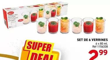 De - SET DE 6 VERRINES