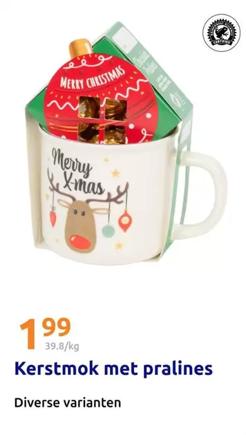Kerstmok met pralines