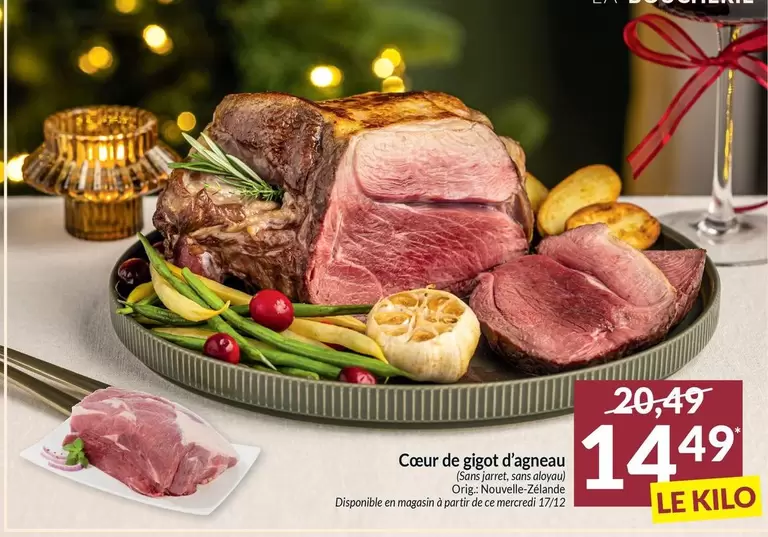 De - Coeur de gigot d'agneau