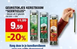 White - GEURSTOKJES KERSTBOOM "SCENTICLES"