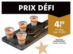 Verrines MIX'BUFFET