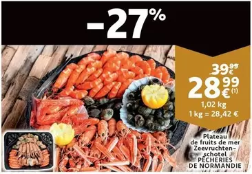 De - Plateau de fruits de mer Zeevruchten-schotel