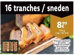 De - Plateau cocktail de petits pâtés en croûte