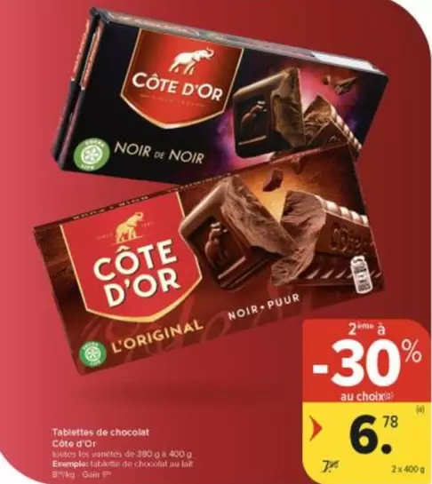 De - Tablettes de chocolat