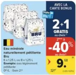 Eau minérale naturellement pétillante