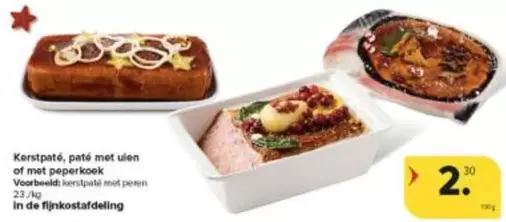 De - Kerstpaté, paté met uien of met peperkoek