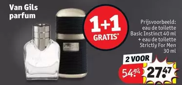 De - eau de toilette Basic Instinct + eau de toilette Strictly For Men