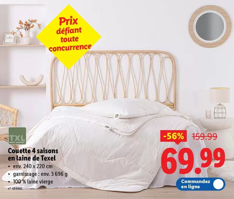 De - Couette 4 saisons en laine de Texel